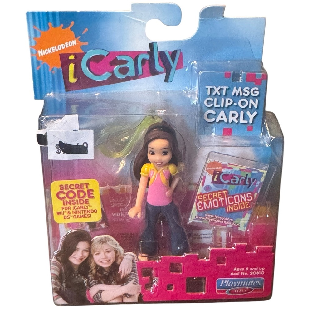 Vintage Nickelodeon iCarly Txt Msg Clip On Doll - Picture 1 of 8